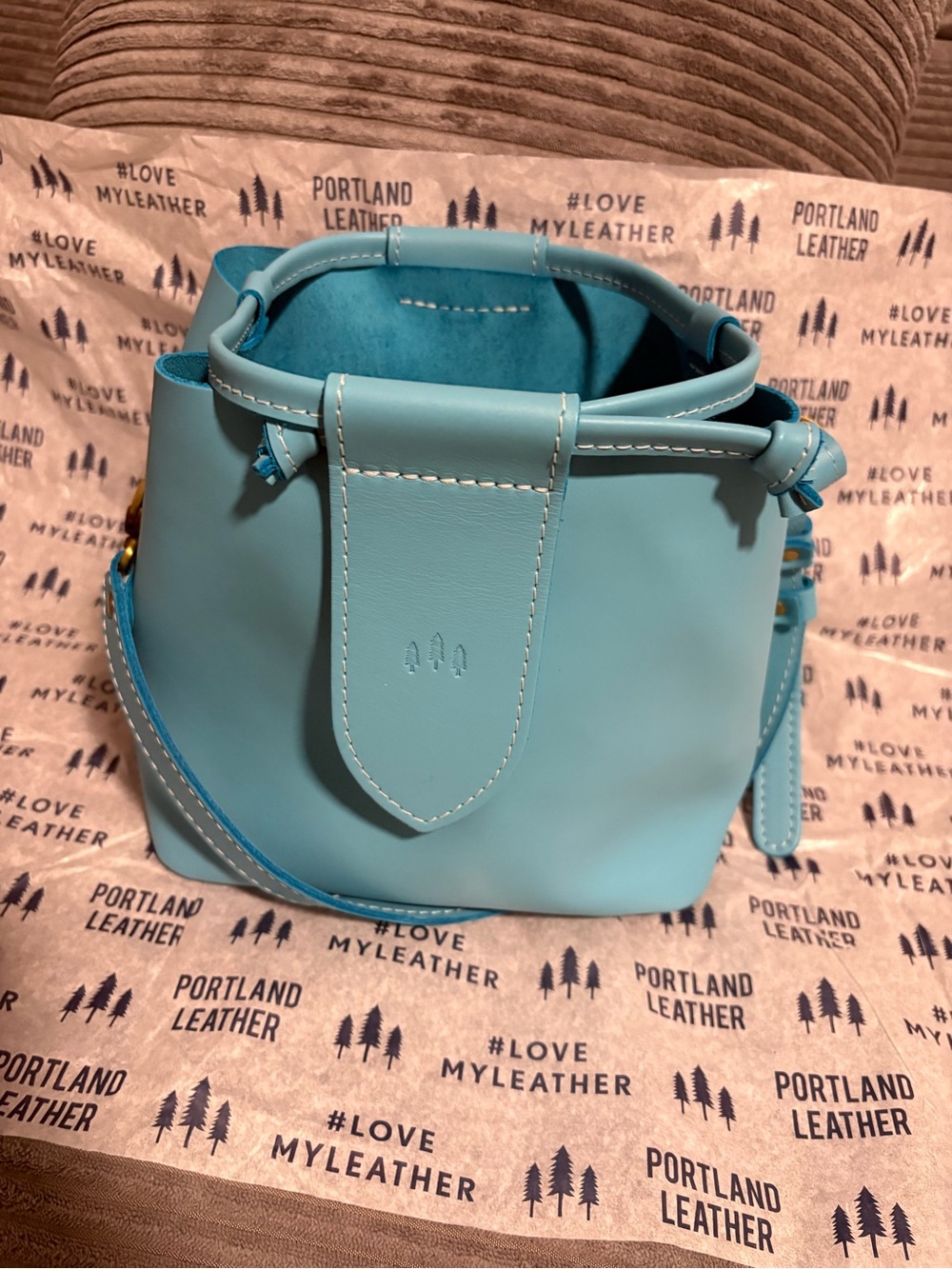 Portland Leather paradise blue small firefly